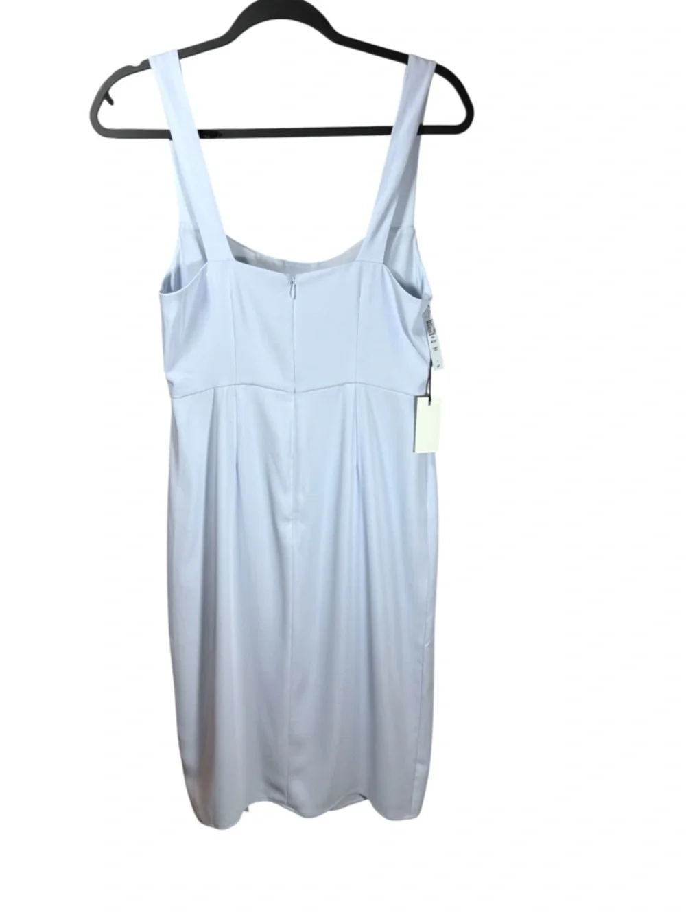 NWT Babaton 90s Slit Midi Dress Glimmer Ice Blue Size 6 - Picture 5 of 16